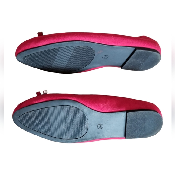 EUC | TORRID | Beautiful Rhinestone 🩰 Ballet Flats 🩰 | Faux Suede | Size: 12WW - Picture 6 of 12